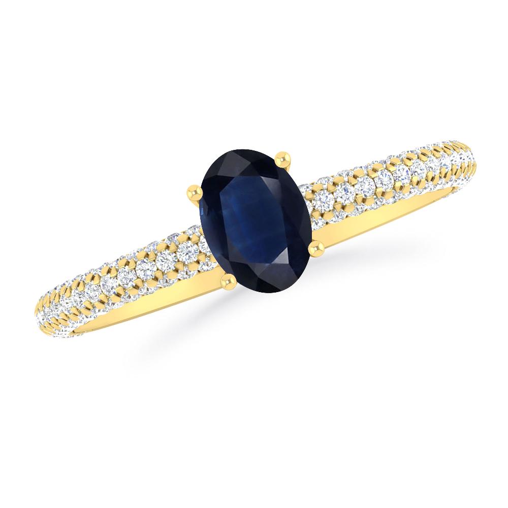 Yellow Gold - Sapphire