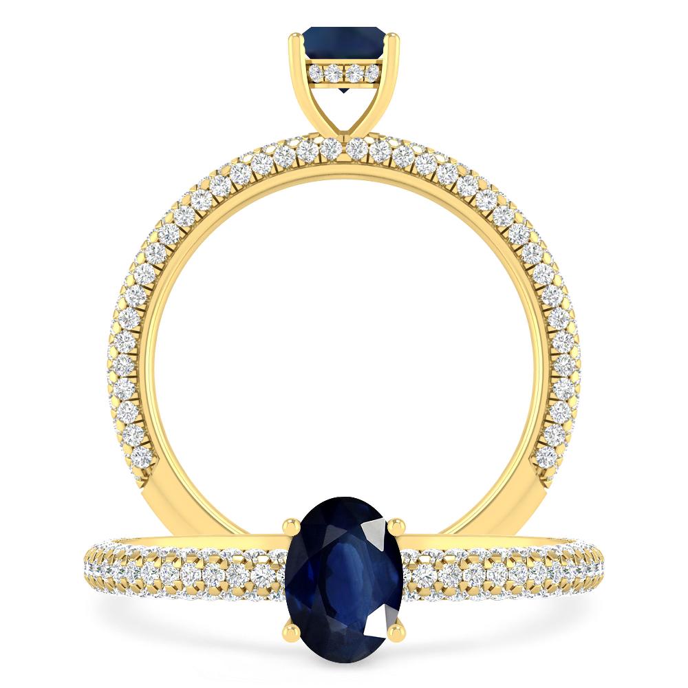 Yellow Gold - Sapphire