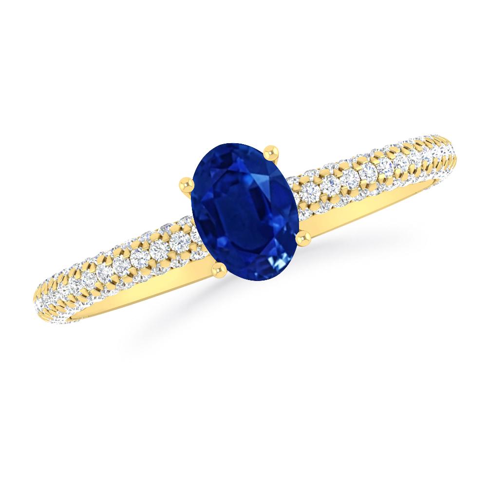 Yellow Gold - Sapphire