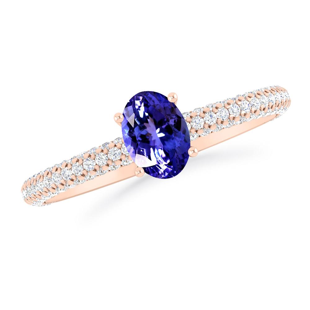 Rose Gold - Tanzanite