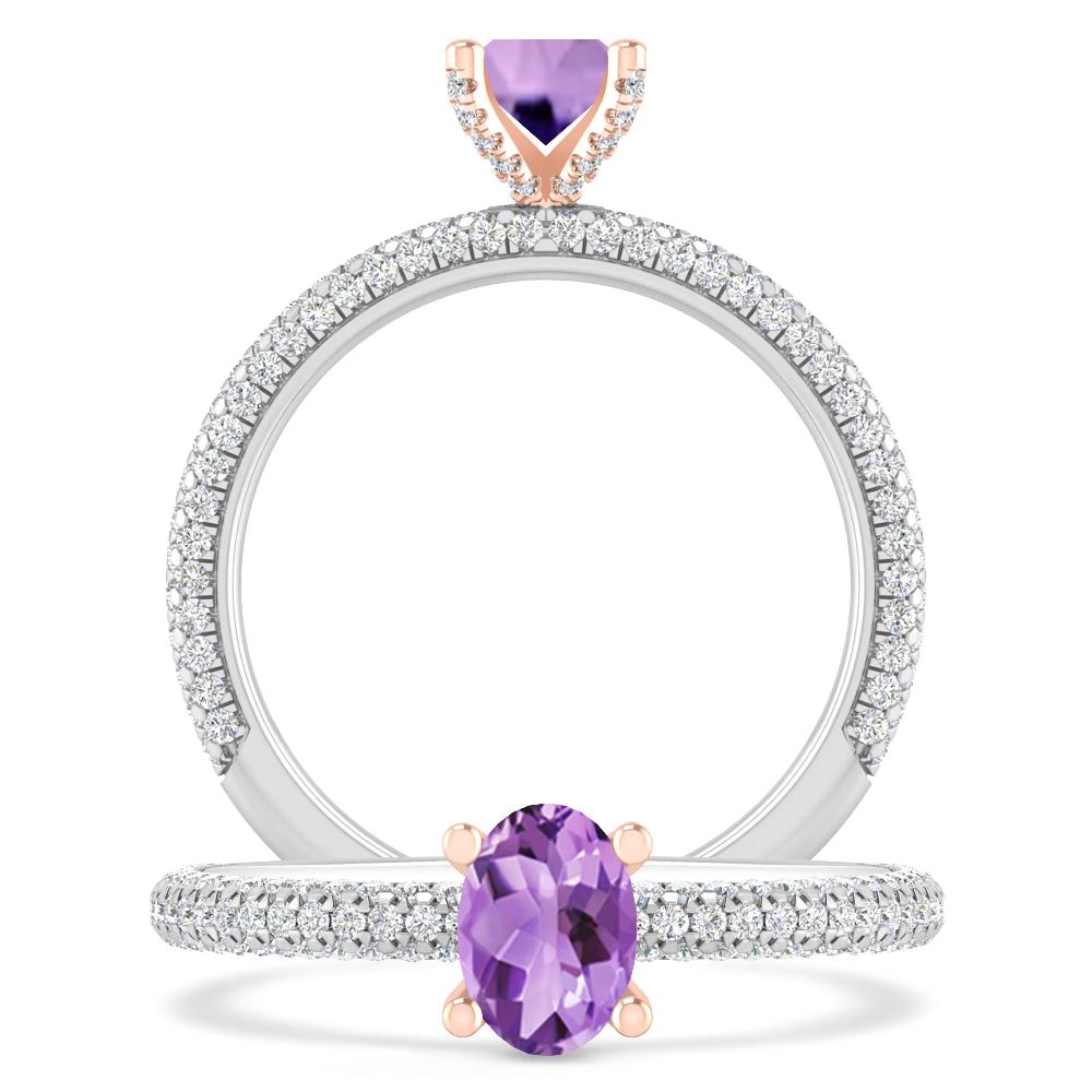 White Gold - Amethyst