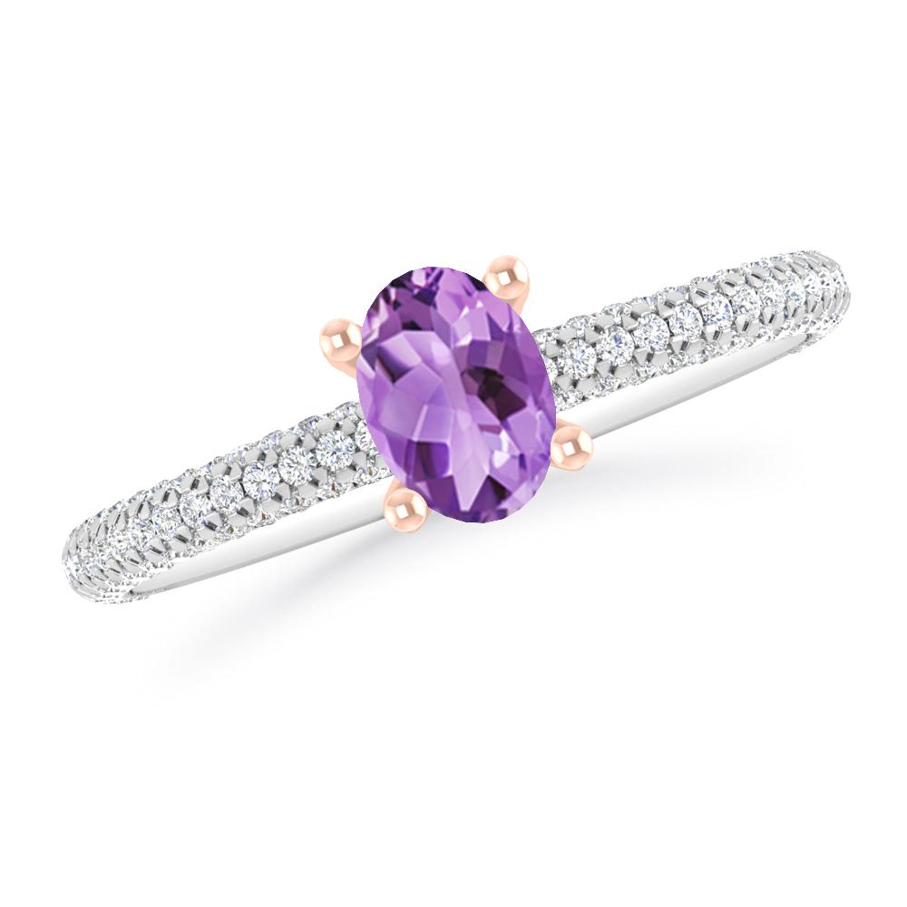 White Gold - Amethyst