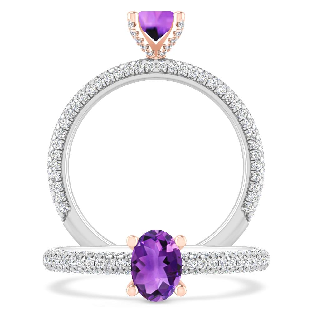 White Gold - Amethyst