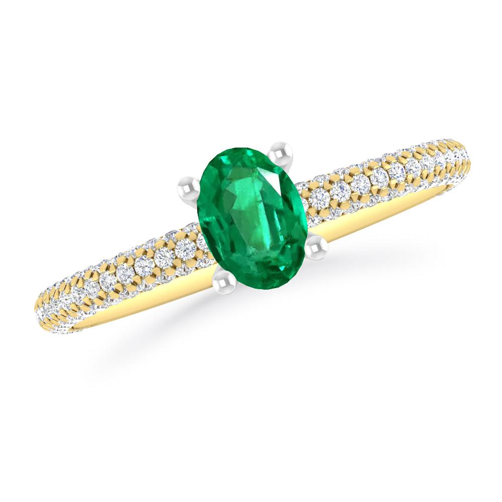 Yellow Gold - Emerald