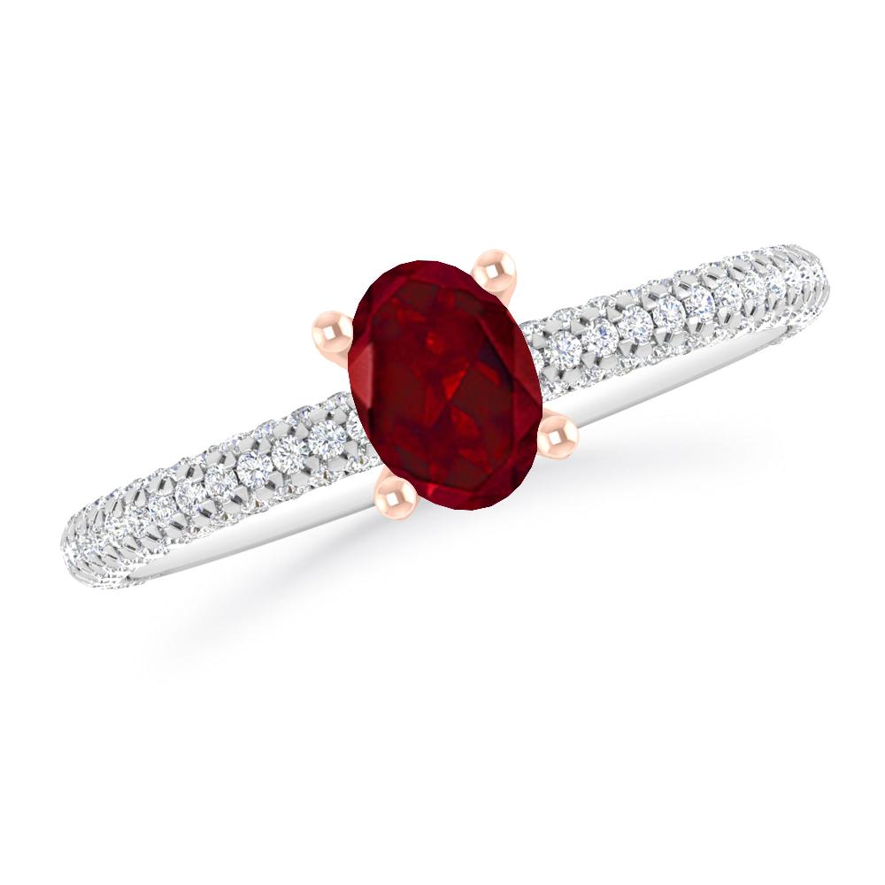 White Gold - Garnet