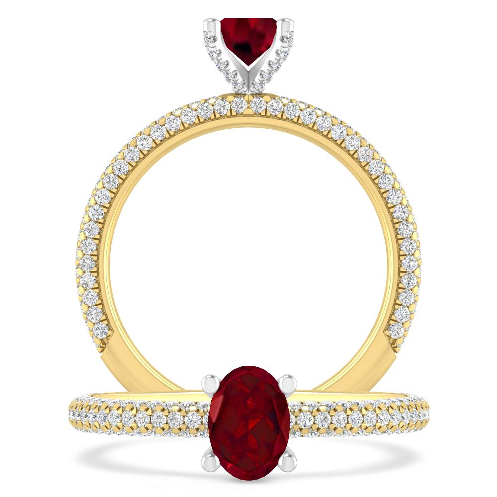 Yellow Gold - Garnet