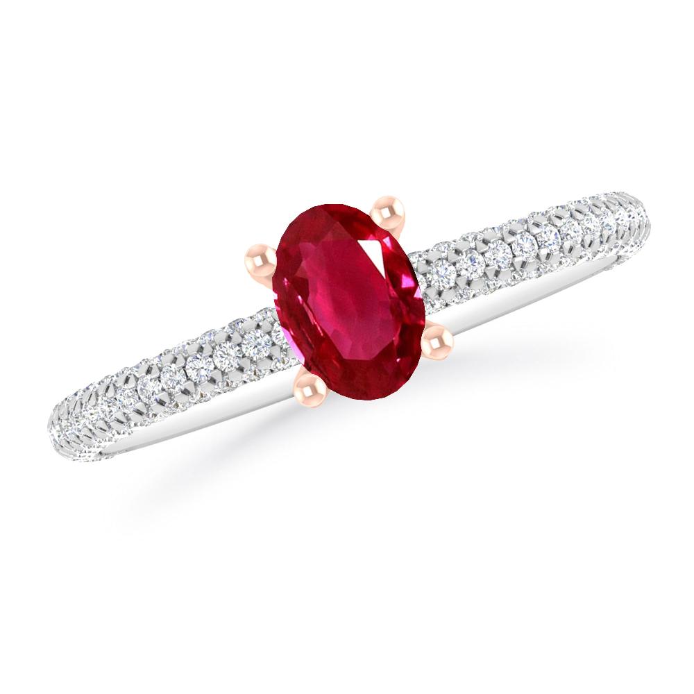 White Gold - Ruby