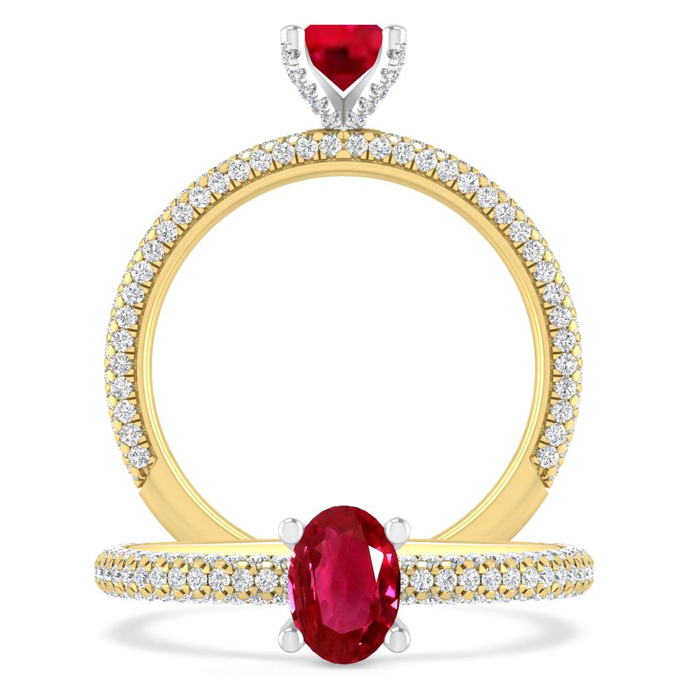 Yellow Gold - Ruby