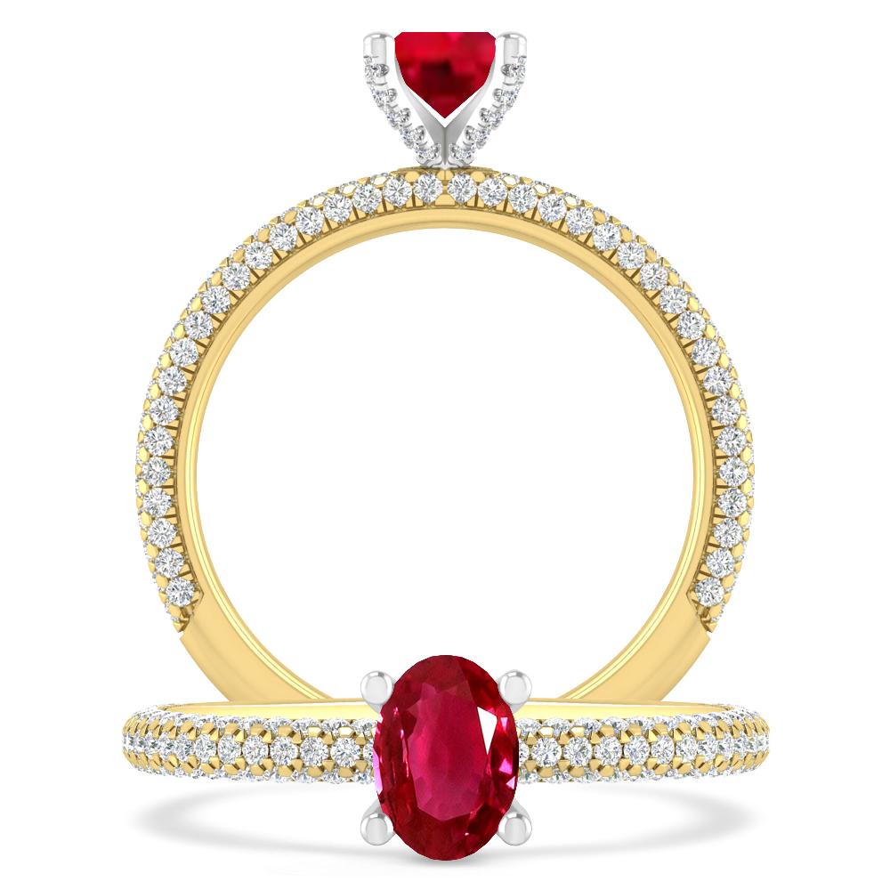 Yellow Gold - Ruby