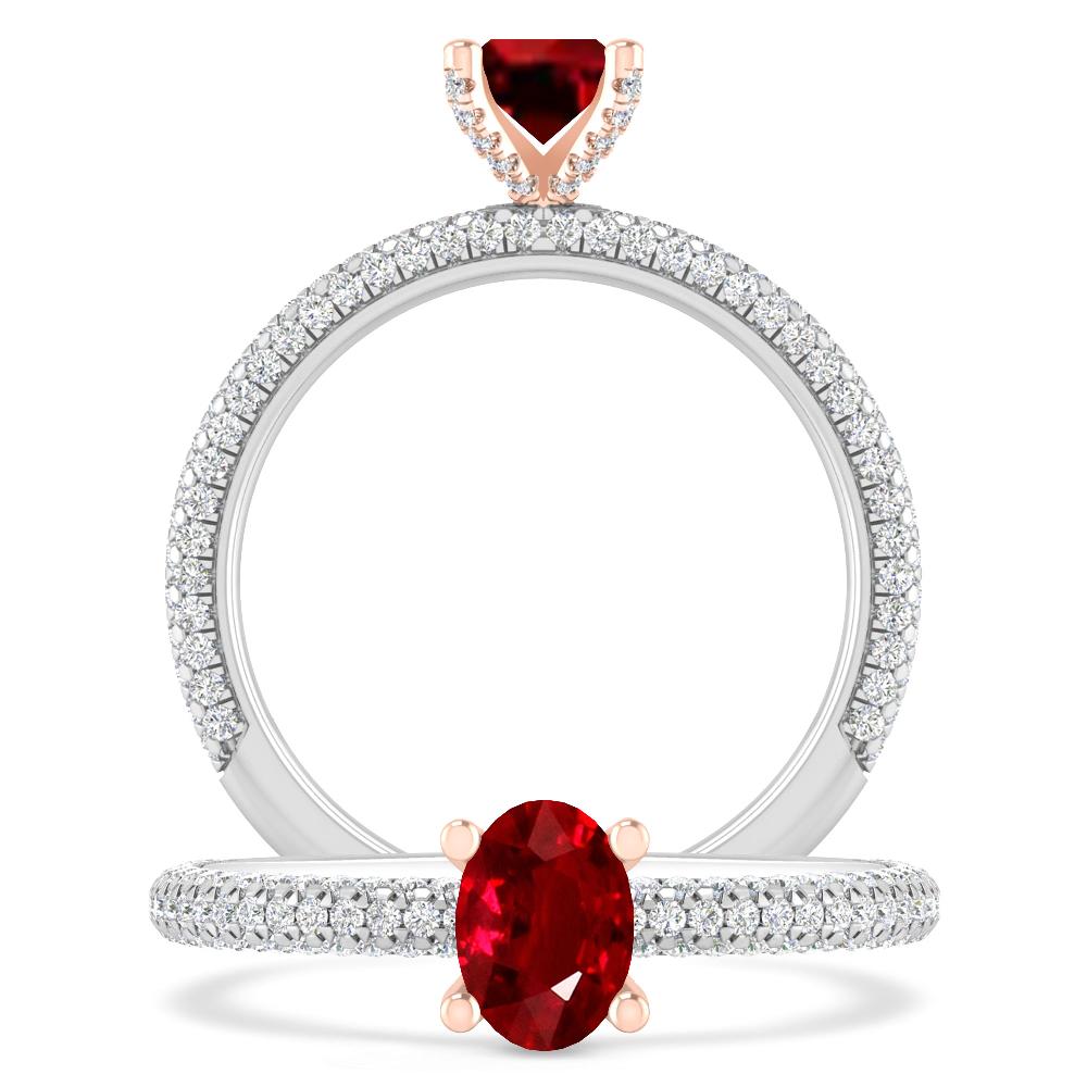 White Gold - Ruby