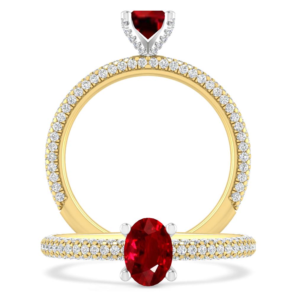 Yellow Gold - Ruby