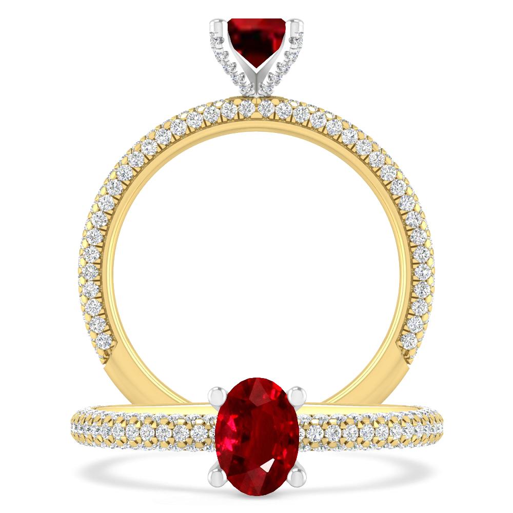 Yellow Gold - Ruby