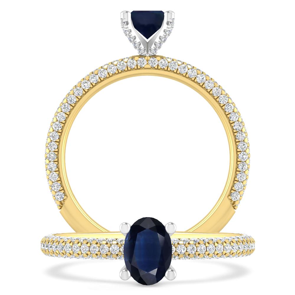 Yellow Gold - Sapphire