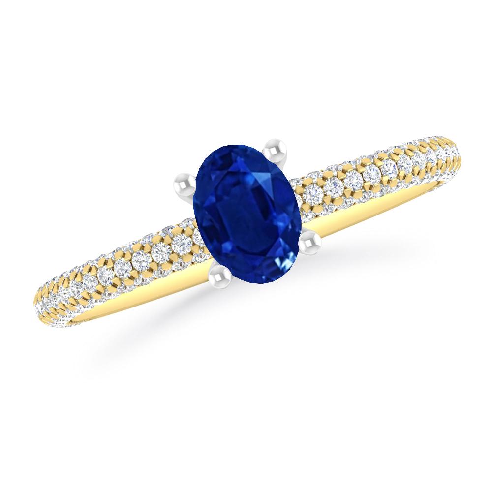 Yellow Gold - Sapphire