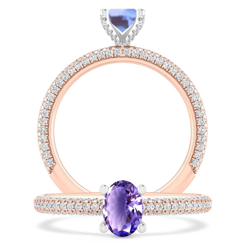 Rose Gold - Tanzanite