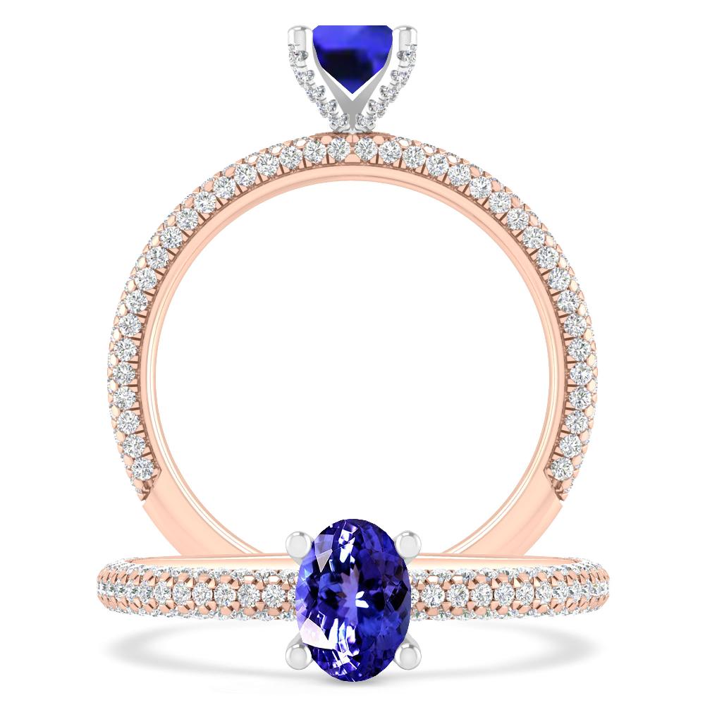 Rose Gold - Tanzanite