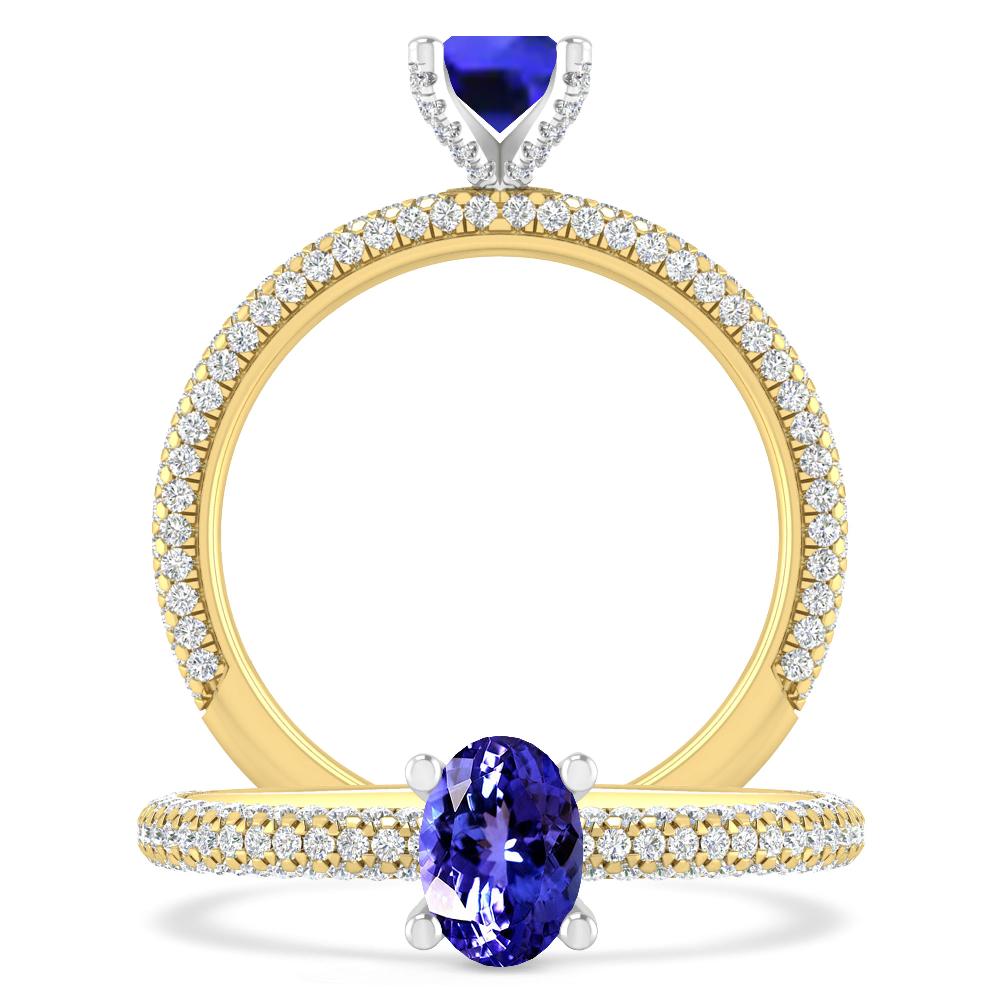 Yellow Gold - Tanzanite