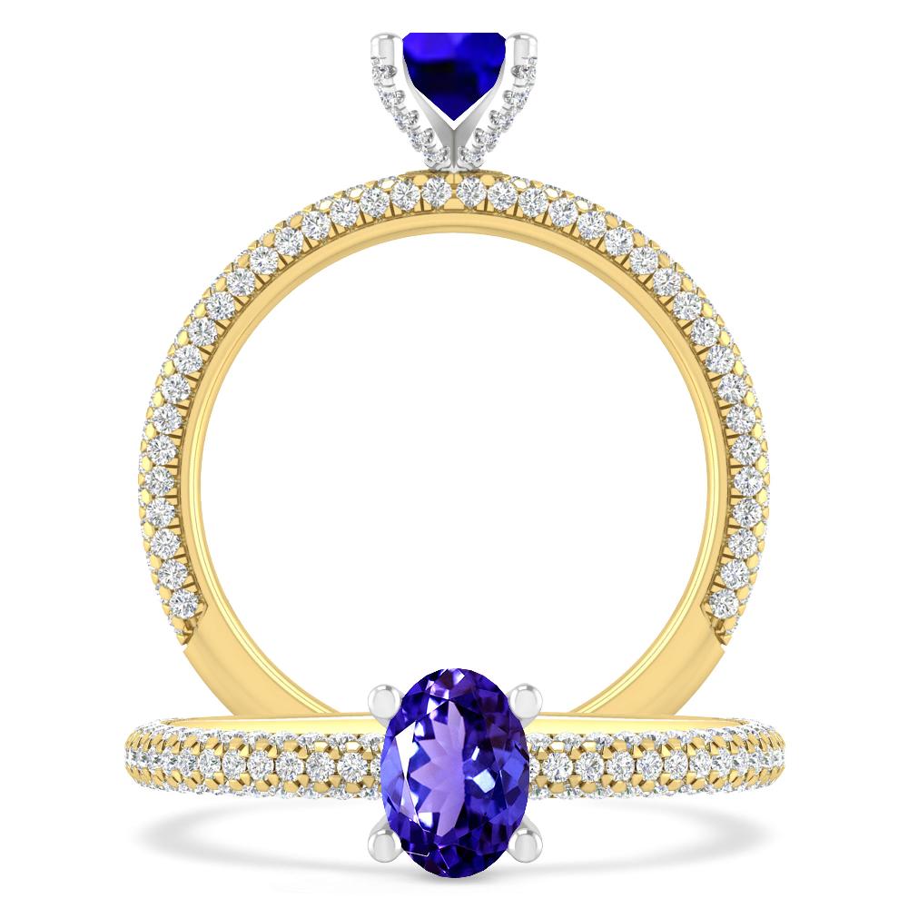 Yellow Gold - Tanzanite