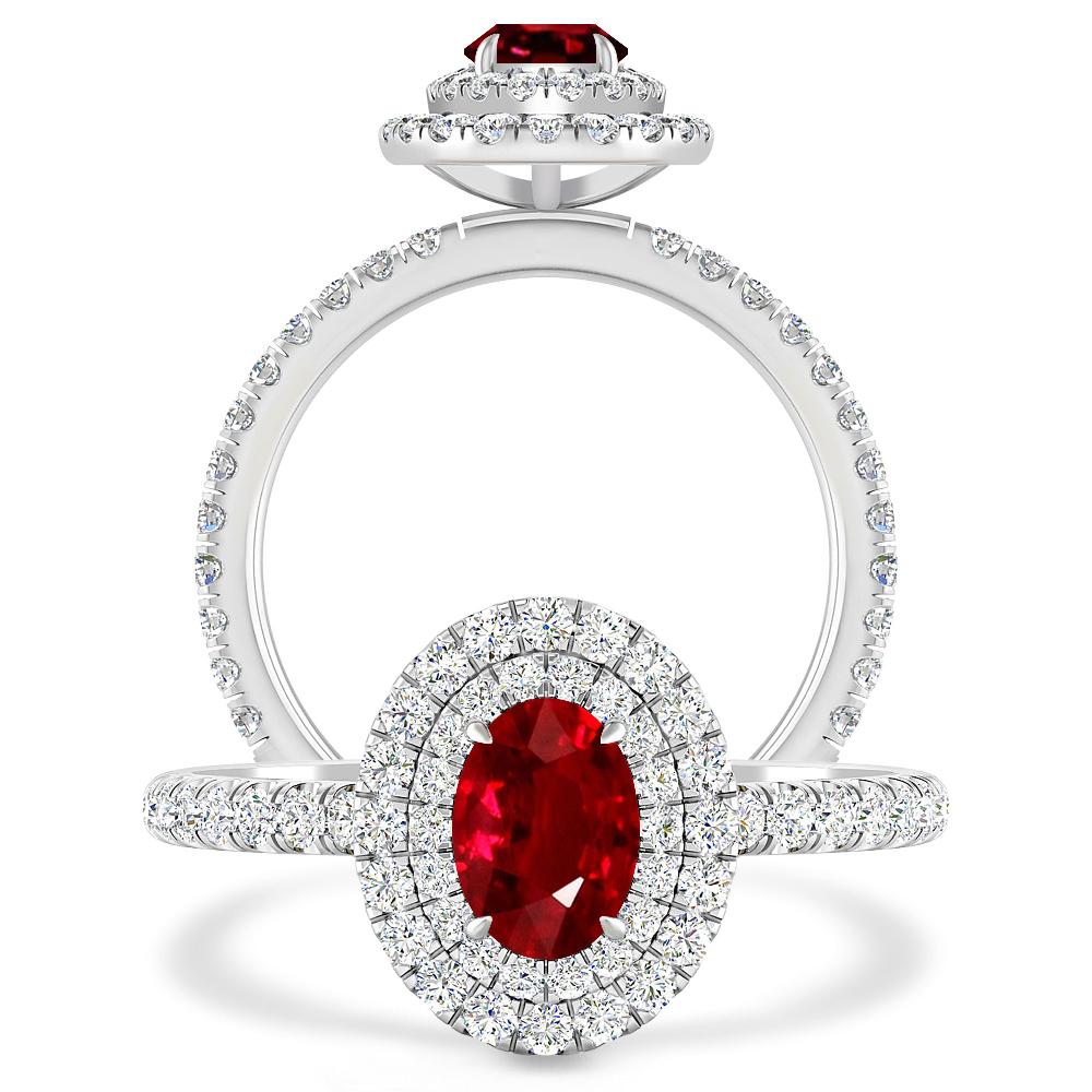 White Gold - Ruby