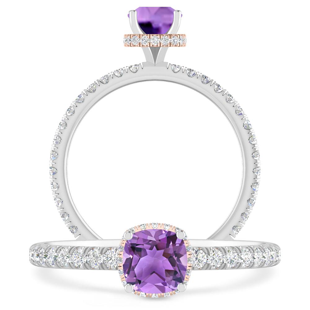 White Gold - Amethyst