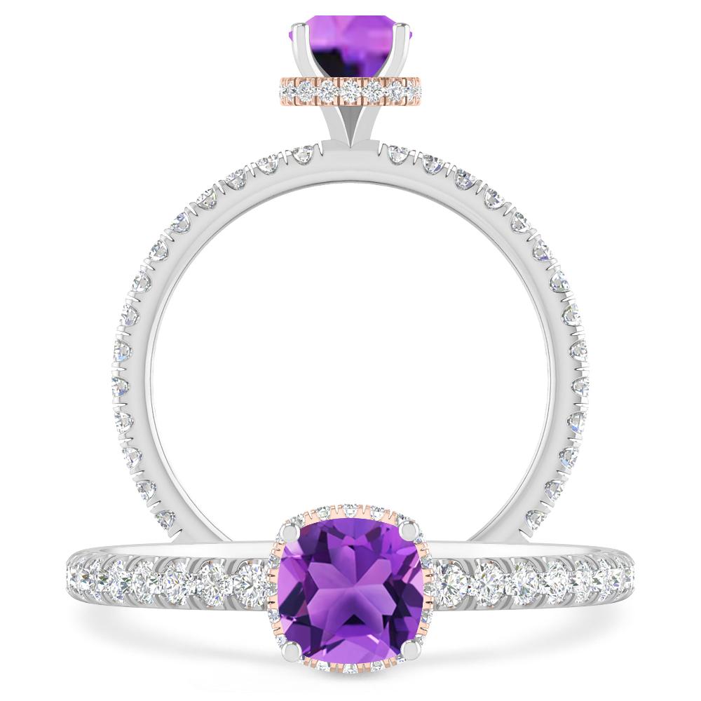 White Gold - Amethyst