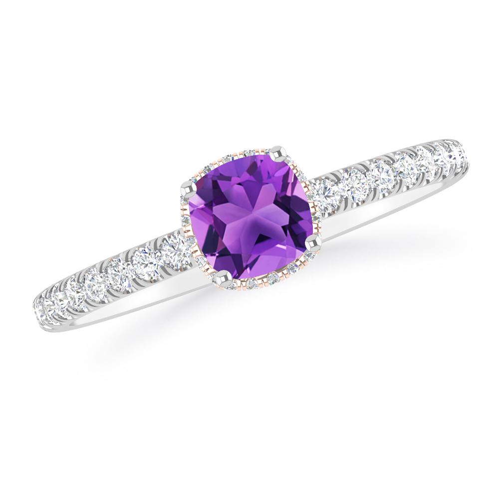 White Gold - Amethyst