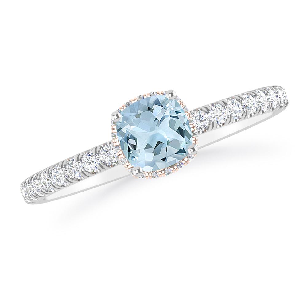 White Gold - Aquamarine