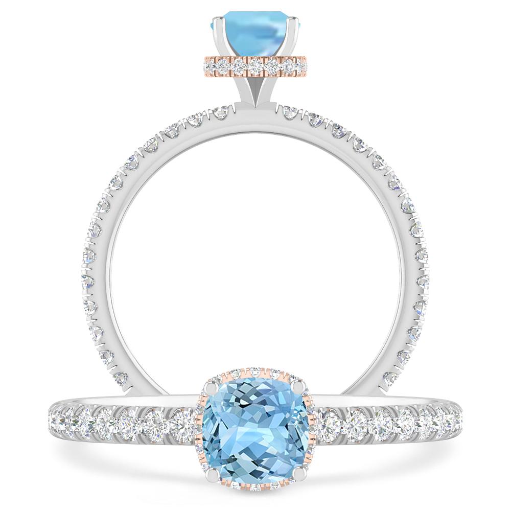 White Gold - Aquamarine