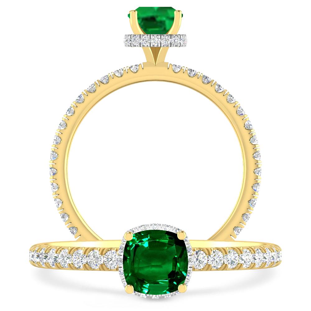 Yellow Gold - Emerald