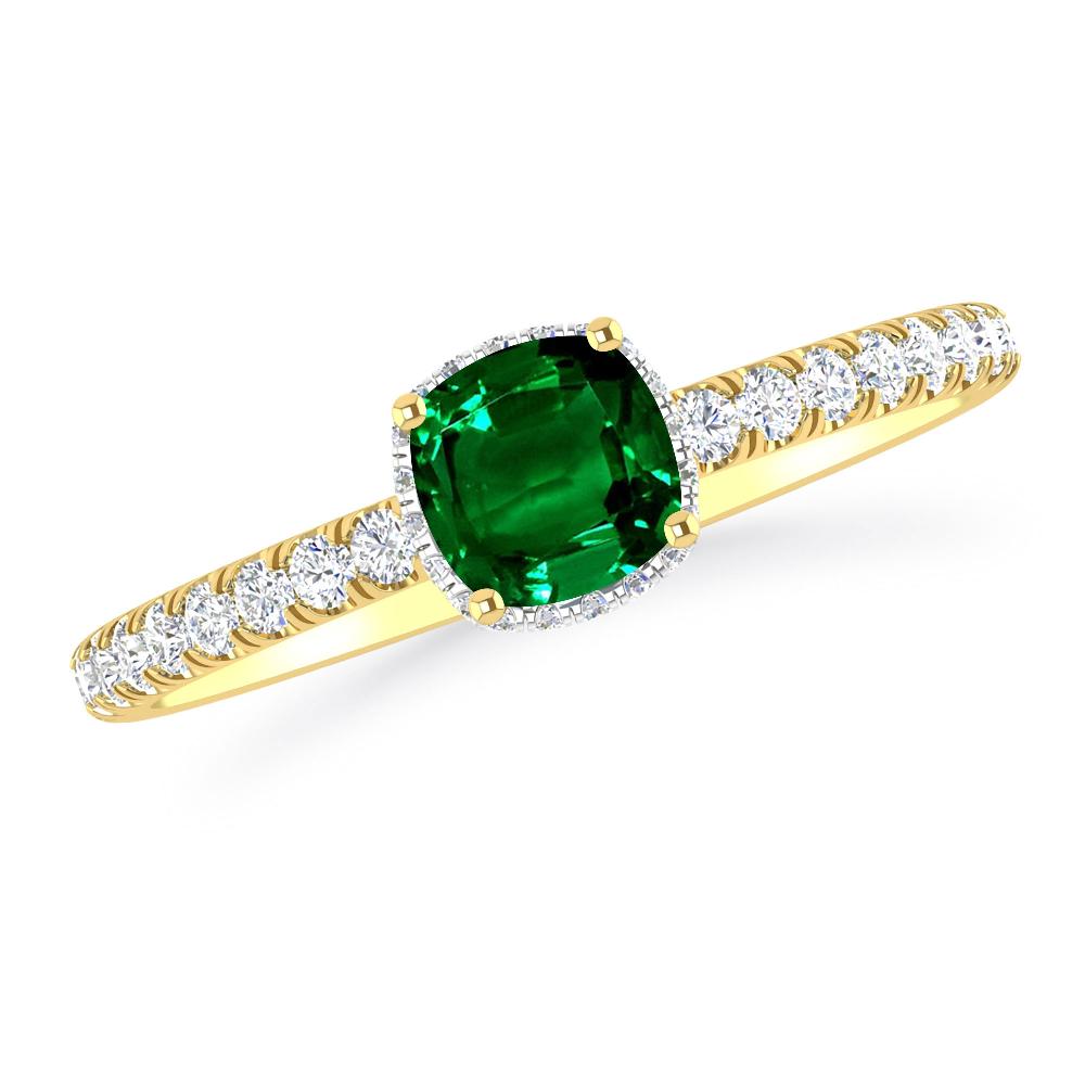 Yellow Gold - Emerald