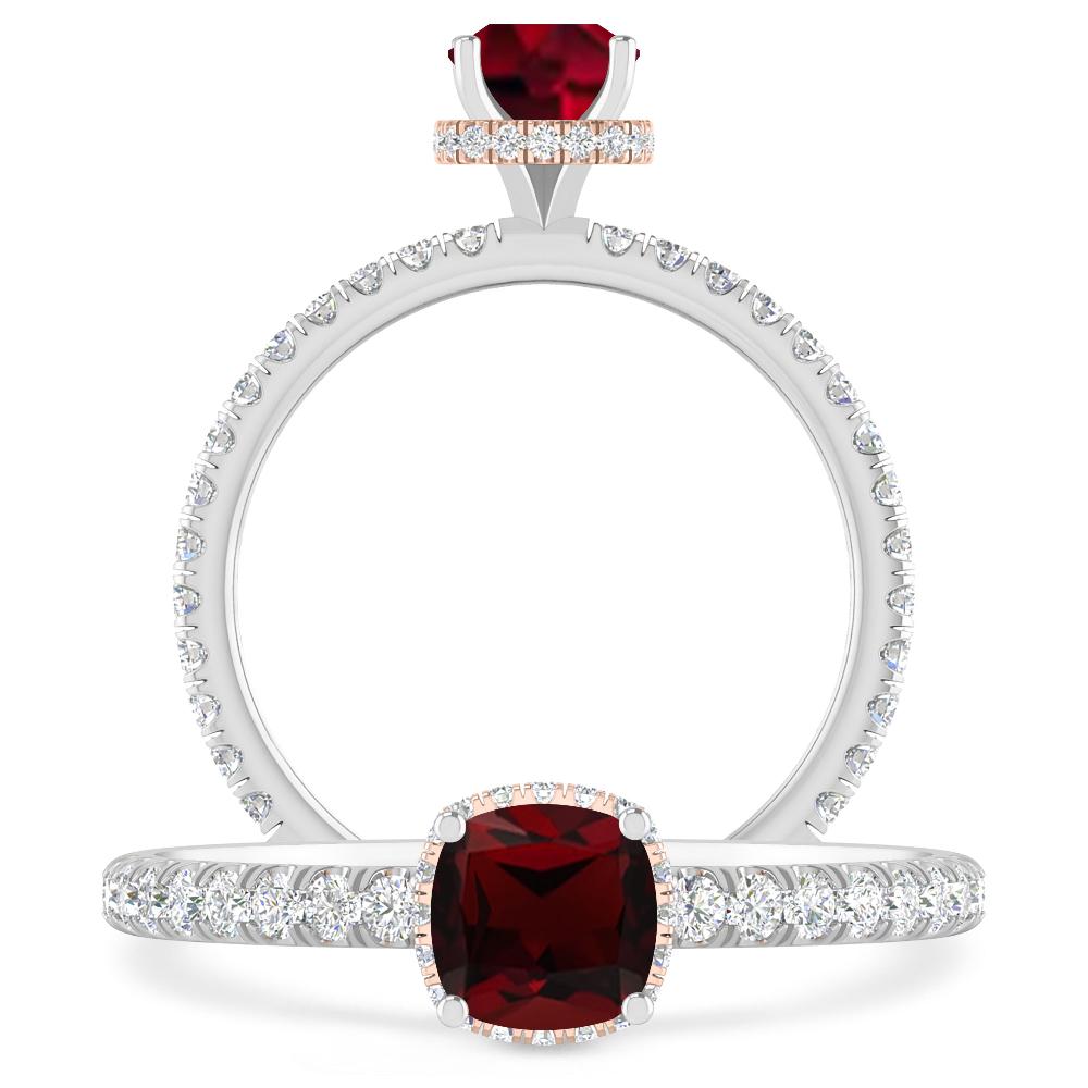 White Gold - Garnet