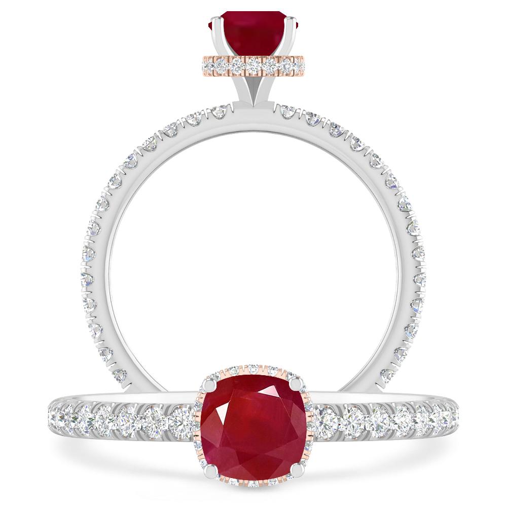 White Gold - Ruby