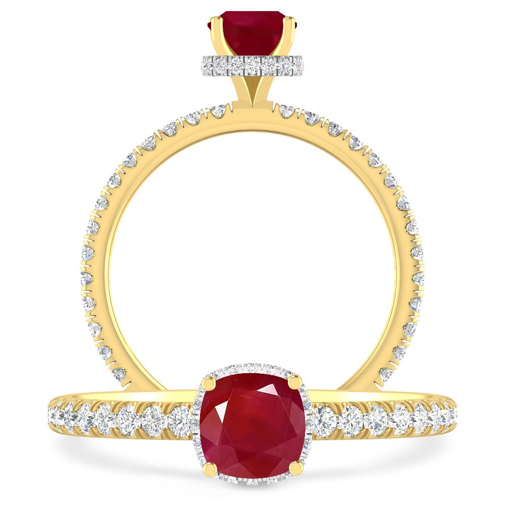 Yellow Gold - Ruby