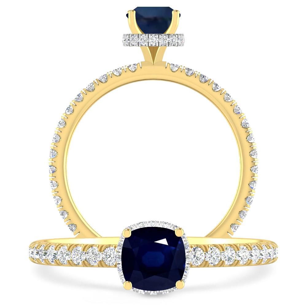 Yellow Gold - Sapphire