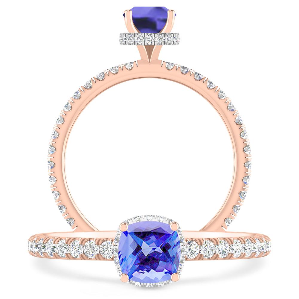 Rose Gold - Tanzanite