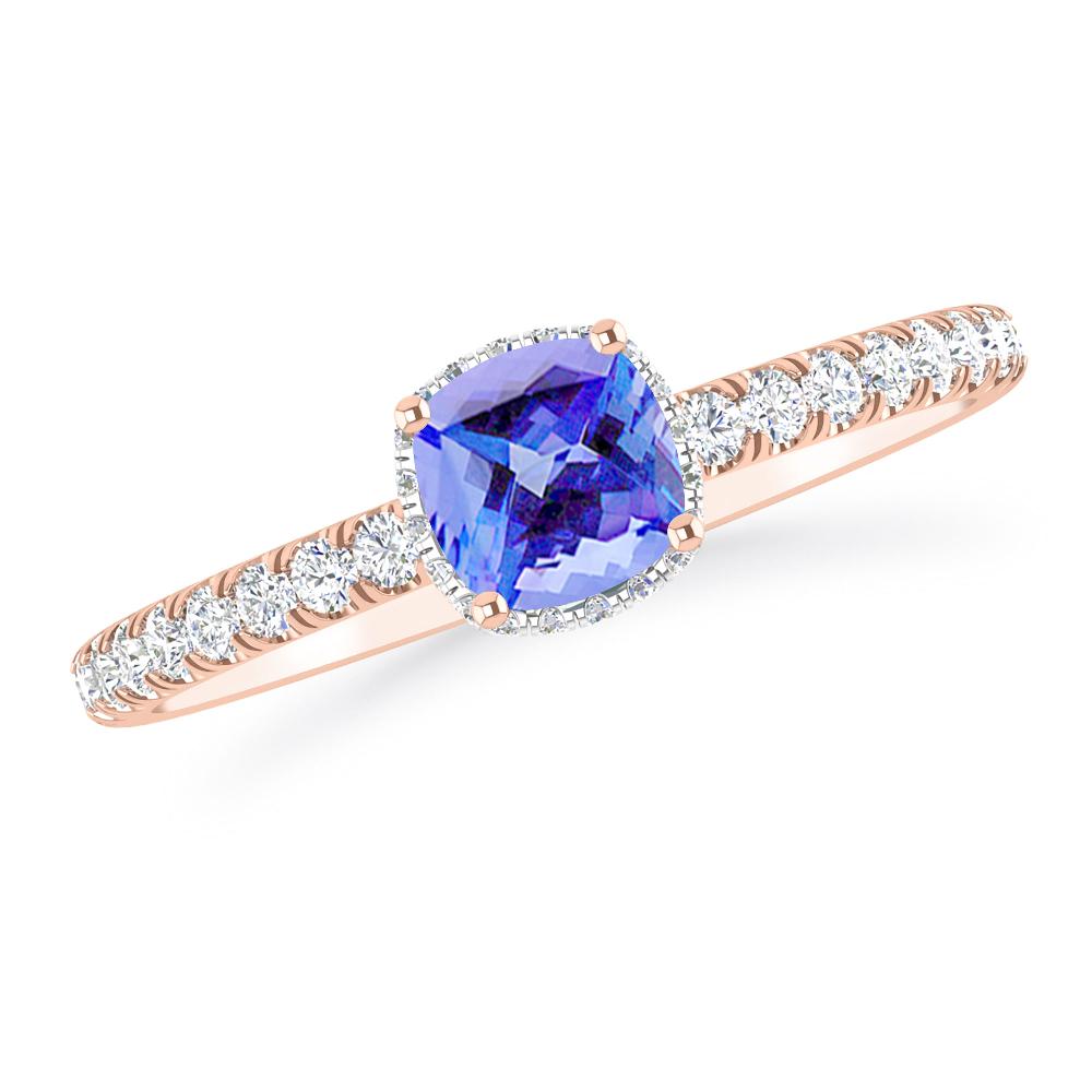 Rose Gold - Tanzanite