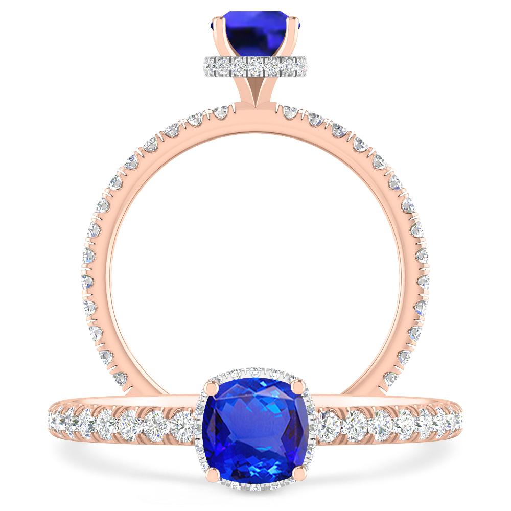 Rose Gold - Tanzanite