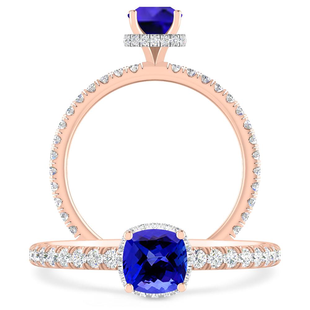 Rose Gold - Tanzanite