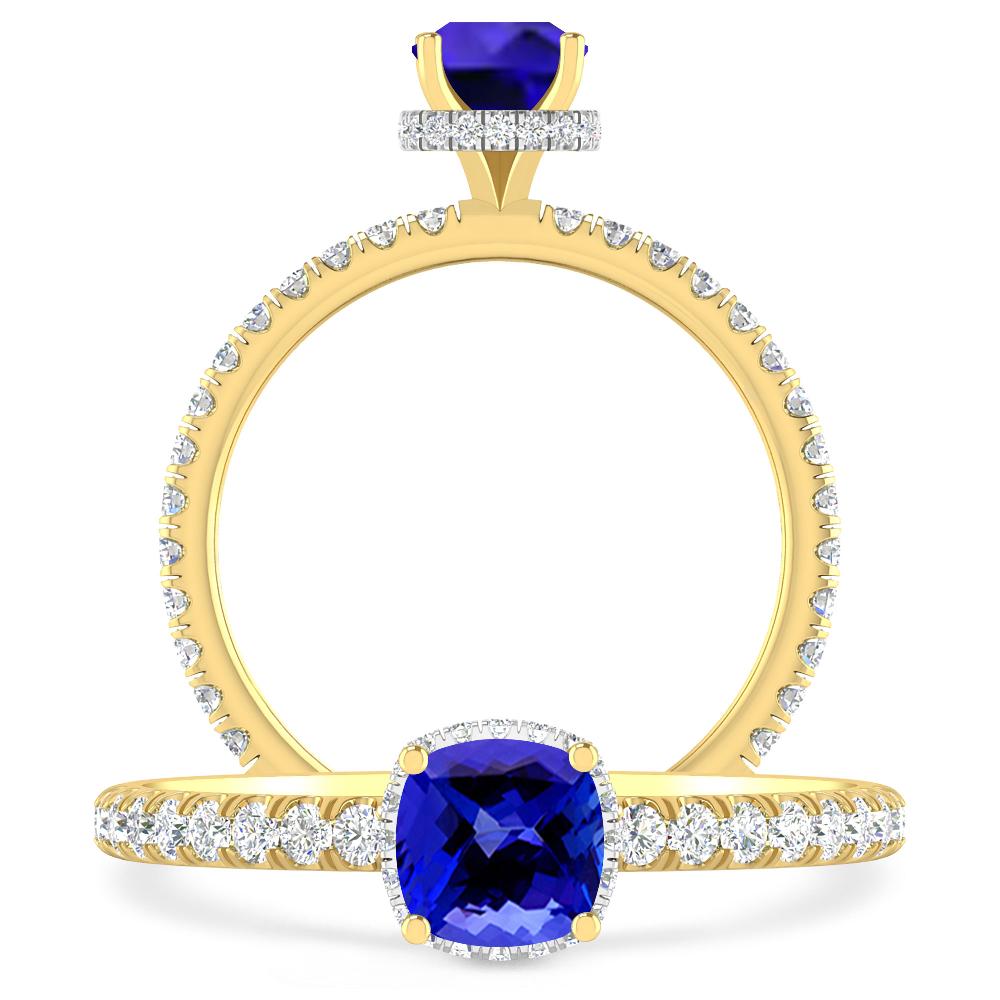 Yellow Gold - Tanzanite