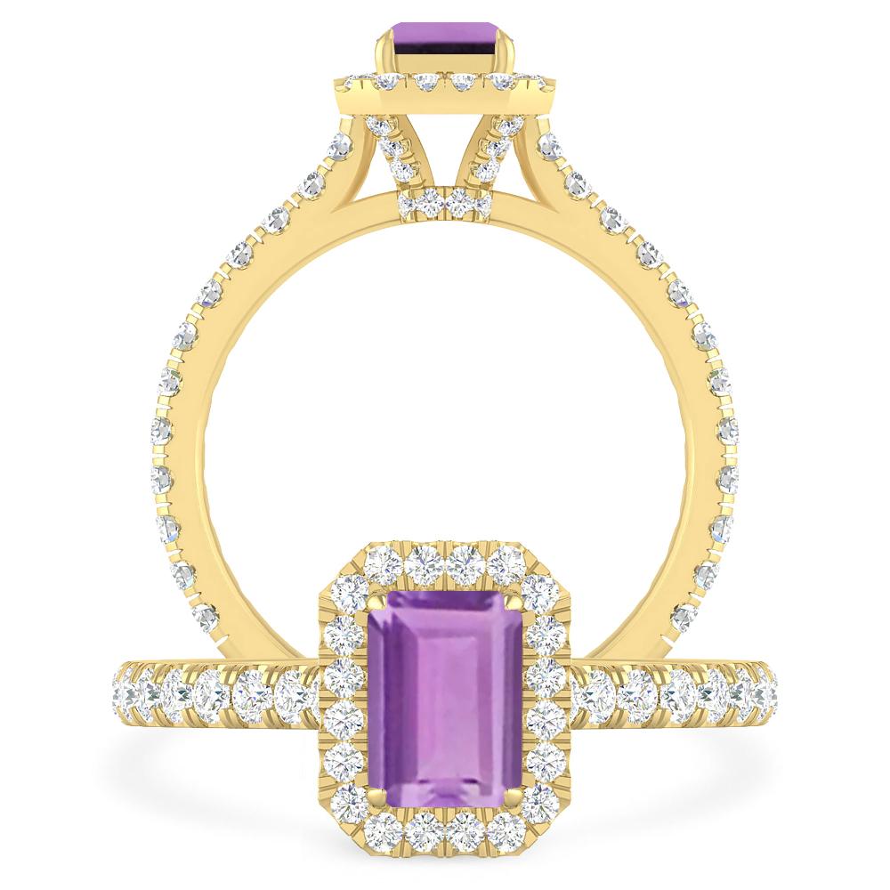 Yellow Gold - Amethyst