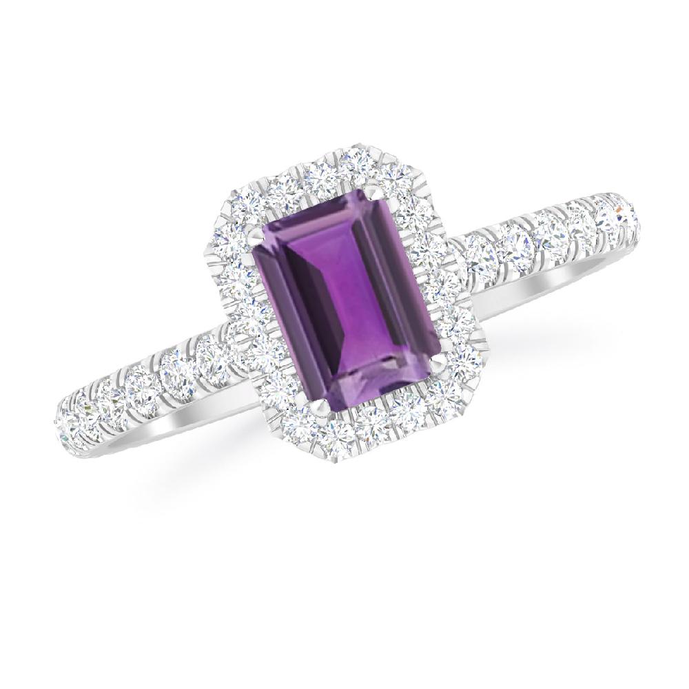 White Gold - Amethyst