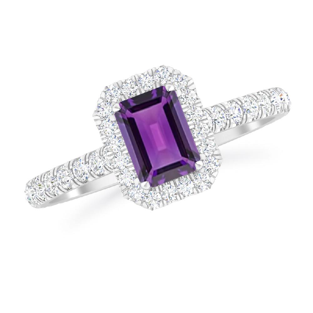 White Gold - Amethyst