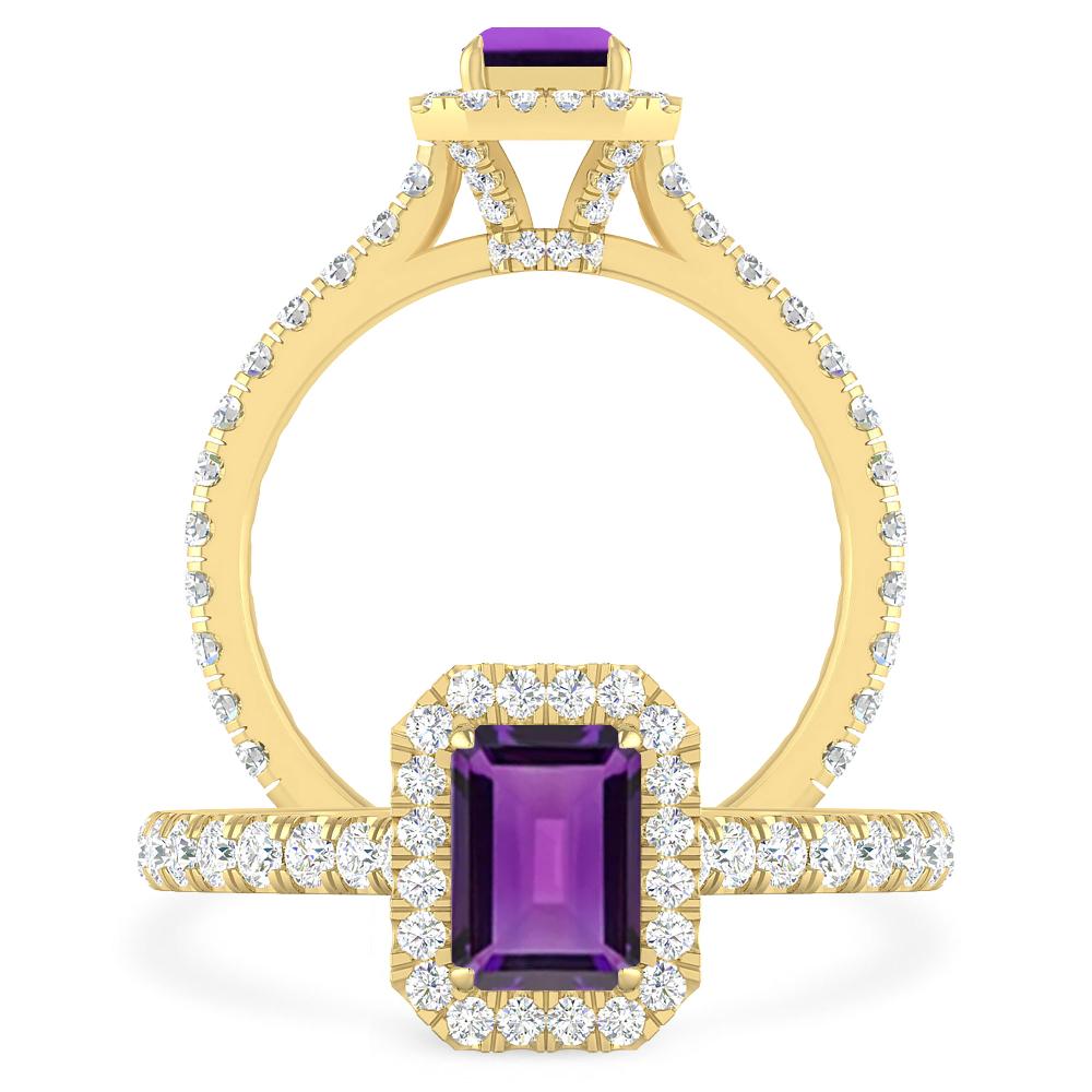 Yellow Gold - Amethyst