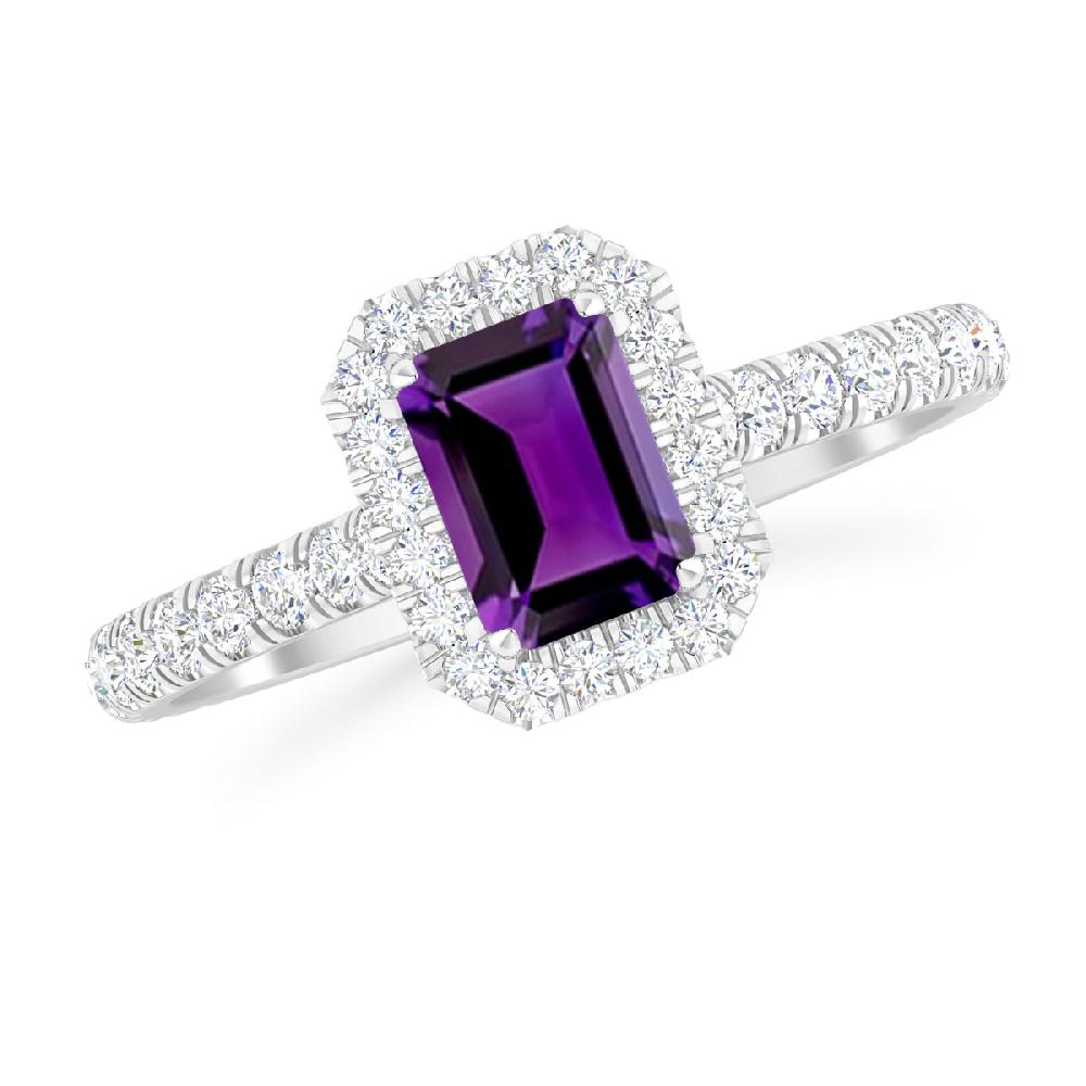 White Gold - Amethyst