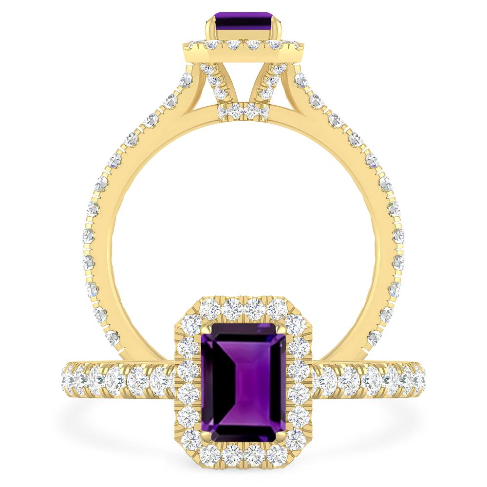 Yellow Gold - Amethyst