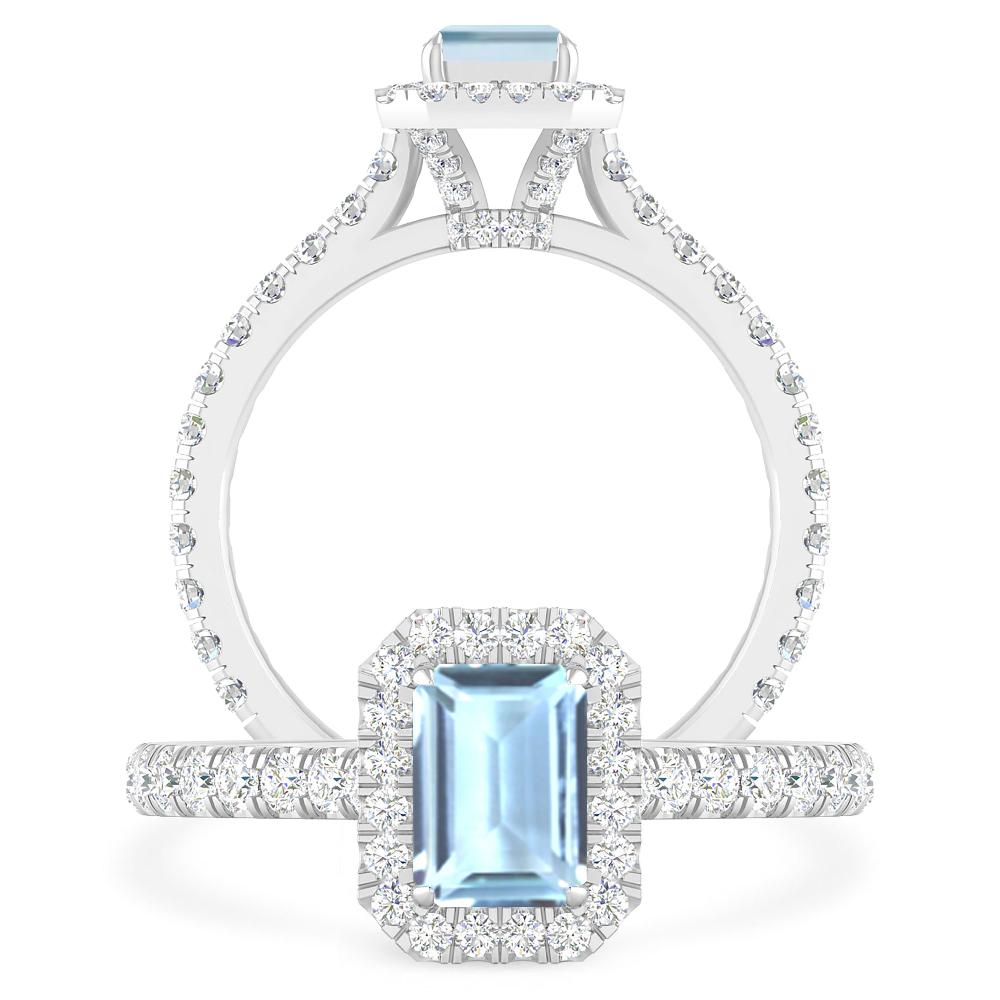 White Gold - Aquamarine