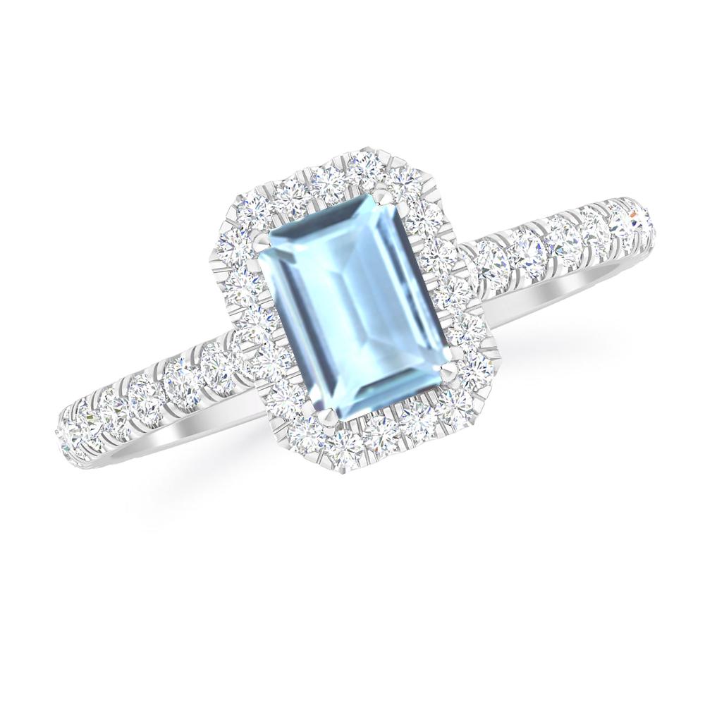 White Gold - Aquamarine