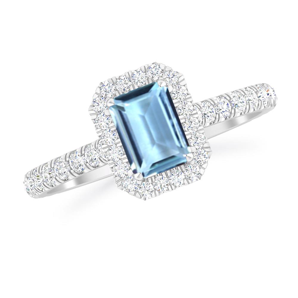 White Gold - Aquamarine