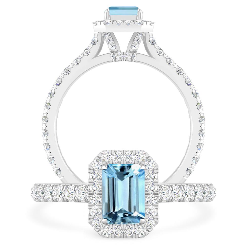 White Gold - Aquamarine