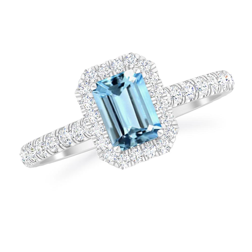 White Gold - Aquamarine